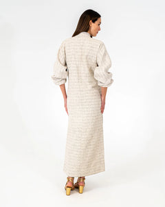 Neville Maxi Dress - Metallic Tweed