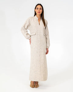 Neville Maxi Dress - Metallic Tweed