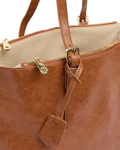 Carmine Tote - Tan Pebble