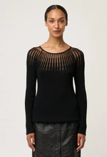 Load image into Gallery viewer, Rhiannon Knit Top - Black