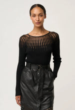 Load image into Gallery viewer, Rhiannon Knit Top - Black