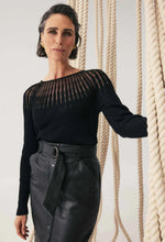 Load image into Gallery viewer, Rhiannon Knit Top - Black