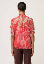 Load image into Gallery viewer, Lunette Blouse - Crimson Palms