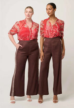 Load image into Gallery viewer, Lunette Blouse - Crimson Palms