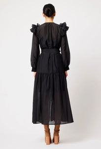 Aquila Emroidered Dress- Black