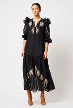 Load image into Gallery viewer, Aquila Emroidered Dress- Black
