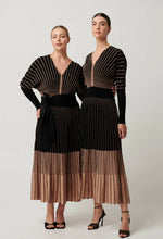 Load image into Gallery viewer, Equinox Wool Cotton Blend Knit Dress - Wheat
