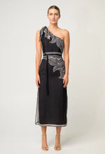 Load image into Gallery viewer, Amira One Shoulder Dress - Onyx Casablanca