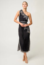 Load image into Gallery viewer, Amira One Shoulder Dress - Onyx Casablanca