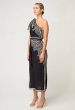 Load image into Gallery viewer, Amira One Shoulder Dress - Onyx Casablanca