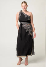 Load image into Gallery viewer, Amira One Shoulder Dress - Onyx Casablanca