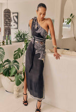 Load image into Gallery viewer, Amira One Shoulder Dress - Onyx Casablanca