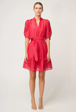 Load image into Gallery viewer, Jamila Silk Cotton Dress - Ruby