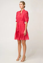 Load image into Gallery viewer, Jamila Silk Cotton Dress - Ruby