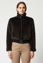 Load image into Gallery viewer, Stella Faux Fur Bomber Jacket - Sable