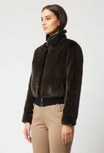 Load image into Gallery viewer, Stella Faux Fur Bomber Jacket - Sable