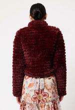 Load image into Gallery viewer, Altair Faux Fur Bomber Jacket - Scarlett