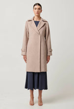 Load image into Gallery viewer, Sutton Wool Blend Double Breasted Coat - Oat