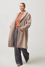 Load image into Gallery viewer, Sutton Wool Blend Double Breasted Coat - Oat