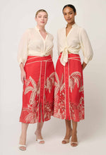 Load image into Gallery viewer, Harper Skirt - Crimson Palms