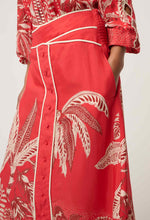 Load image into Gallery viewer, Harper Skirt - Crimson Palms