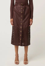 Load image into Gallery viewer, Hypnotic Midi Skirt - Oxblood