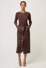 Load image into Gallery viewer, Hypnotic Midi Skirt - Oxblood