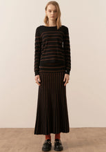 Load image into Gallery viewer, Gizelle Stripe Knit - Black / Copper