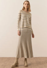 Load image into Gallery viewer, Gizelle Stripe Knit - Ivory/Ink