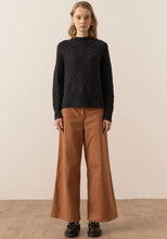 Load image into Gallery viewer, Bennet Lurex Cable Knit - Charcoal