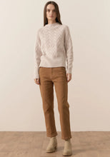 Load image into Gallery viewer, Bennet Lurex Cable Knit - Pebble
