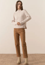 Load image into Gallery viewer, Bennet Lurex Cable Knit - Pebble