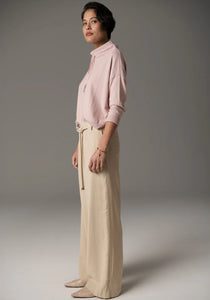 Beech Drawcord Knit - Pink