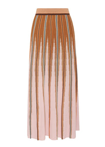 Tedd Knit Skirt - Ginger/Pink