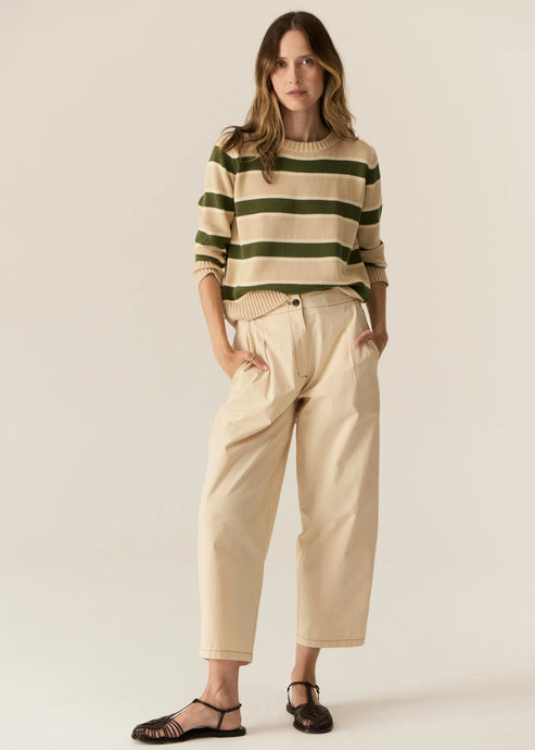 Avrid Barrel Pant - Pebble