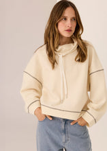 Load image into Gallery viewer, Jude Draw Cord Knit - Ivory / Charcoal