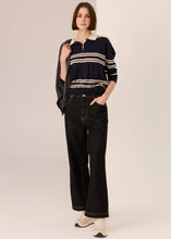 Load image into Gallery viewer, Parrel Polo Knit - Ink/Pebble