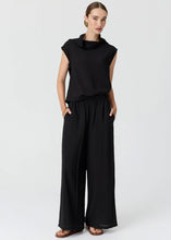 Load image into Gallery viewer, Fennel Cowl Neck Top - Black