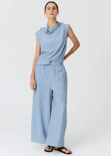 Load image into Gallery viewer, Fennel Cowl Neck Top - Blue