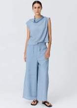 Load image into Gallery viewer, Fennel Cowl Neck Top - Blue