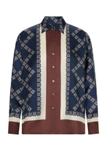 Load image into Gallery viewer, Eden Silk Shirt - Eden Scarf Print