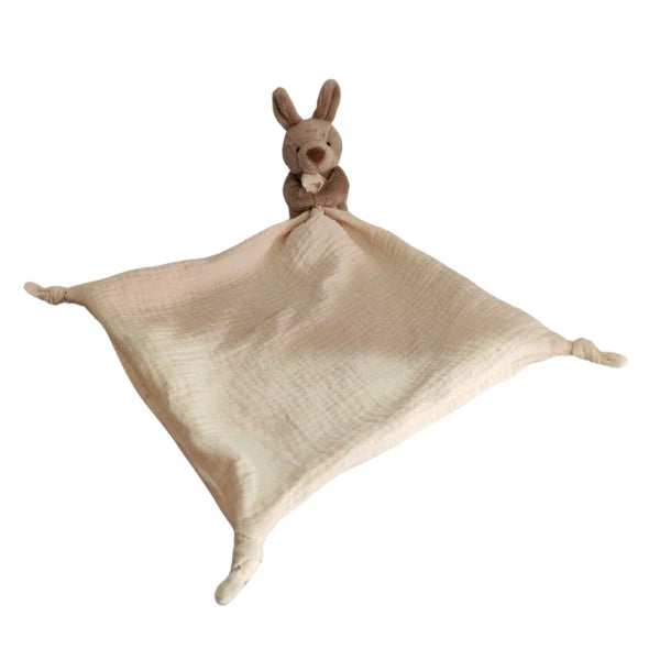 Jojo the Kangaroo Baby Comfort Blanket - COOL MUSLIN