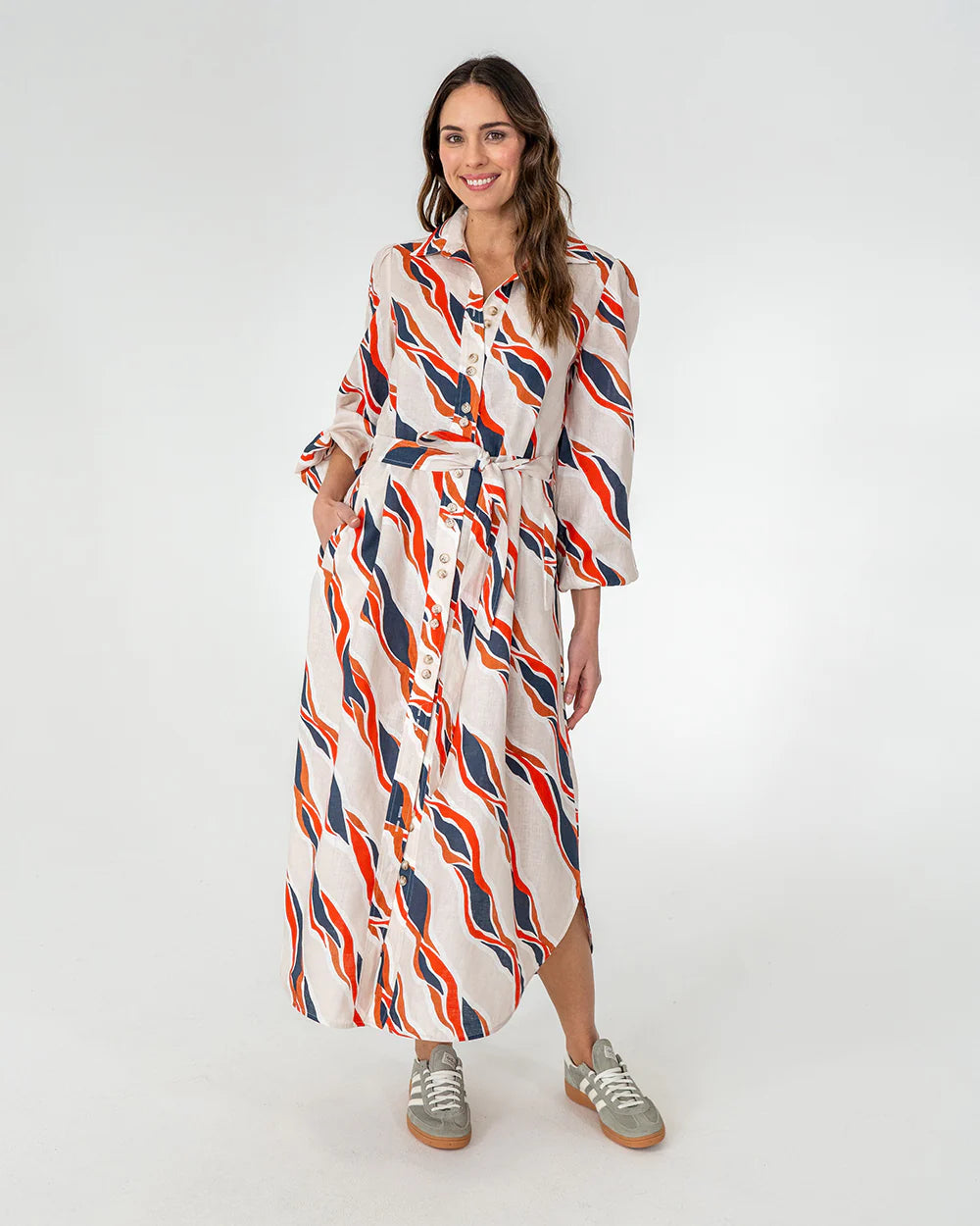 Palm Beach Shirt Dress - River