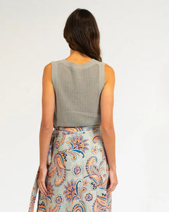 Palm Cove Knit Tank - Khaki