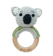 Load image into Gallery viewer, 100% Cotton Crochet Ring Rattle - Ozzie Koala