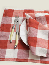 Load image into Gallery viewer, 100% Linen Napkin - Paprika (set 4)