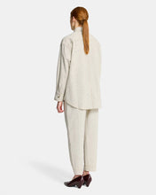 Load image into Gallery viewer, Poppy Pant - Charcoal &amp; Cream fine stripe