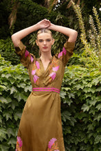 Load image into Gallery viewer, Mary Silky Maxi Dress - Veronika Olive Pink
