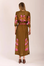 Load image into Gallery viewer, Mary Silky Maxi Dress - Veronika Olive Pink