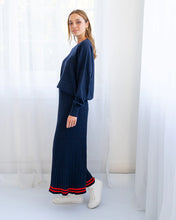 Load image into Gallery viewer, Rebecca Skirt - Navy/Poppy